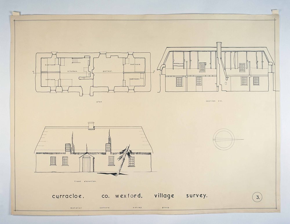 Curracloe, County Wexford, 1944: Architectural Drawings of Traditional Houses
