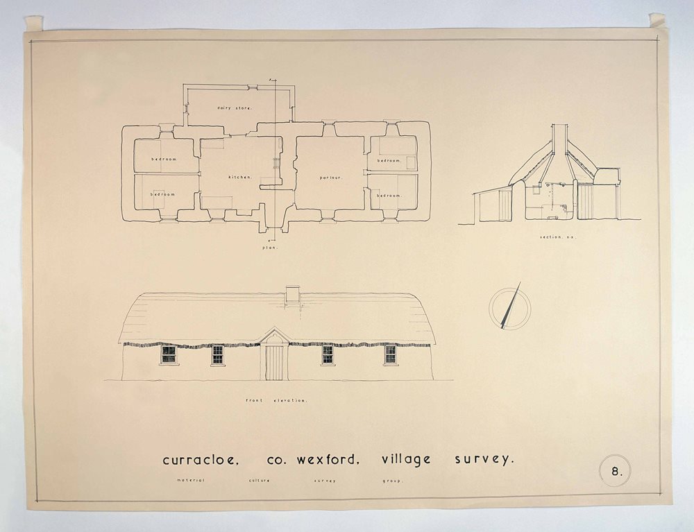 Curracloe, County Wexford, 1944: Architectural Drawings of Traditional Houses