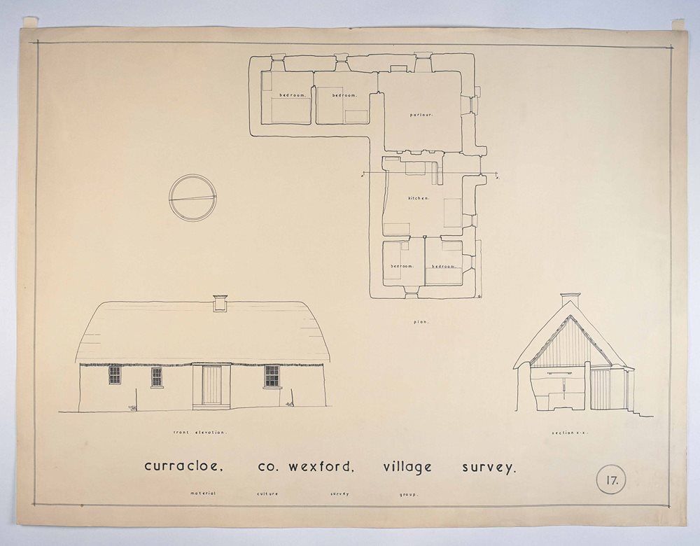 Curracloe, County Wexford, 1944: Architectural Drawings of Traditional Houses