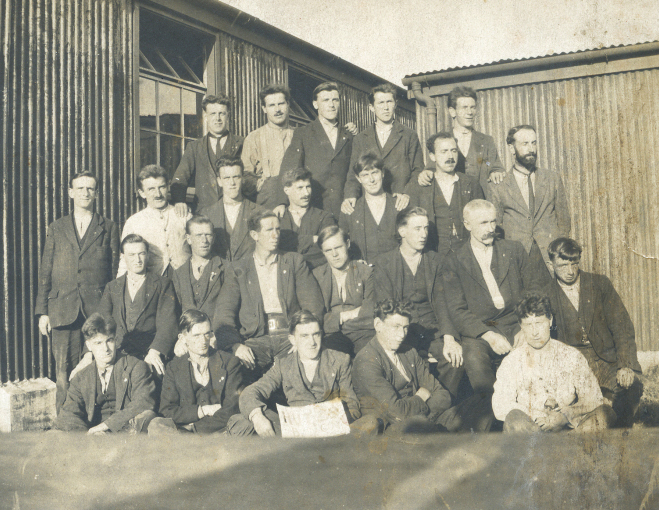 Group of internees, Ballykinlar Internment Camp, 1920